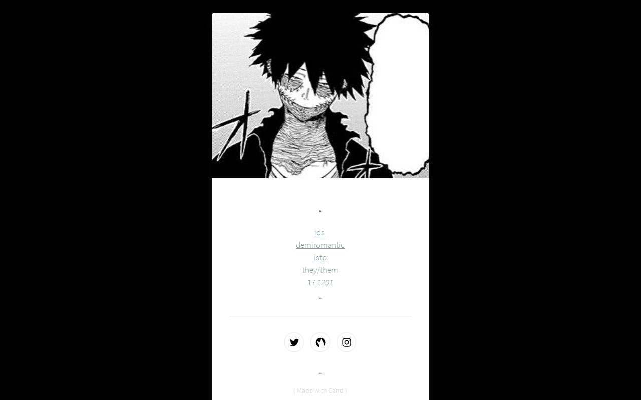 Carrd profile picture for @villains